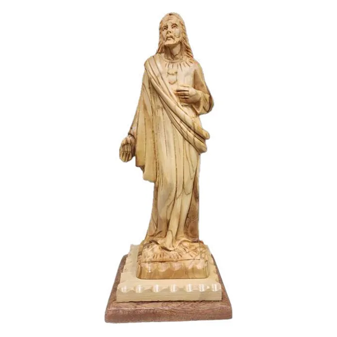 Jesus statue on base