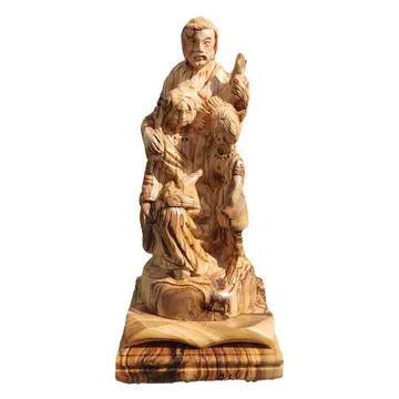 Holy Family, detailed carving