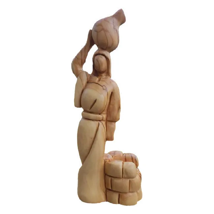 Woman with water jar at the well