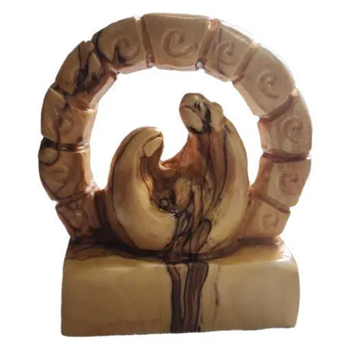 Holy Family in a carved ring