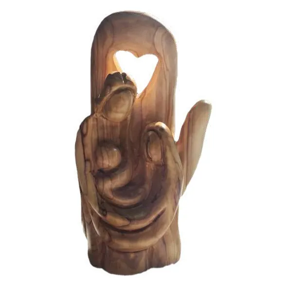 Holy Family with heart cut-out