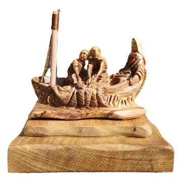 Jesus and the disciples in the boat