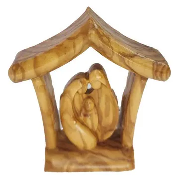 Holy Family under a stable roof