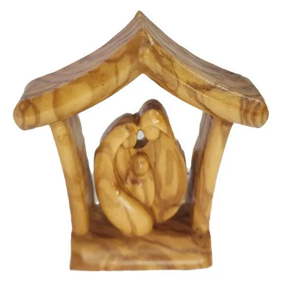 Holy Family under a stable roof