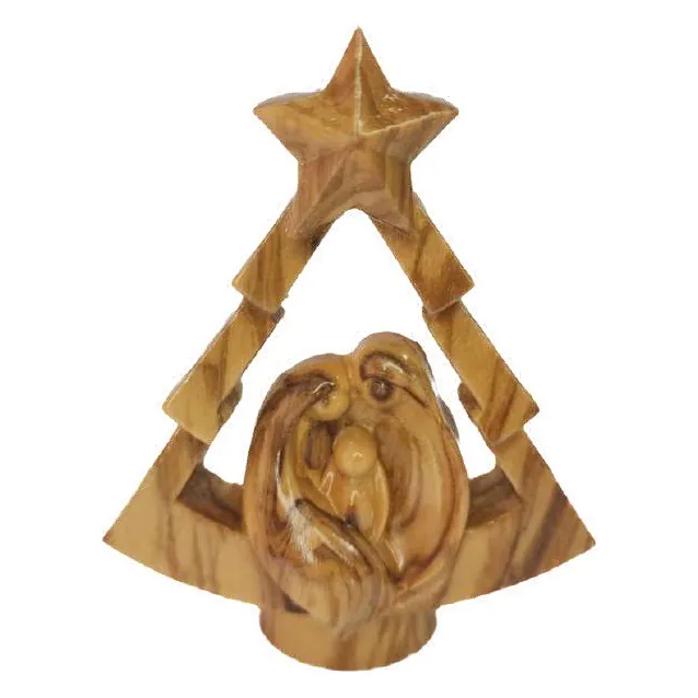 Holy Family in a Christmas tree shape