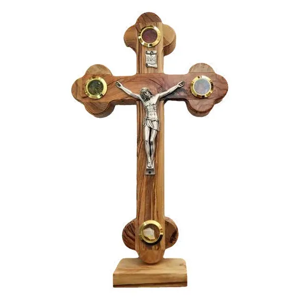 Standing crucifix on base