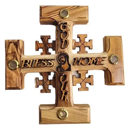 Jerusalem cross, God Bless Our Home