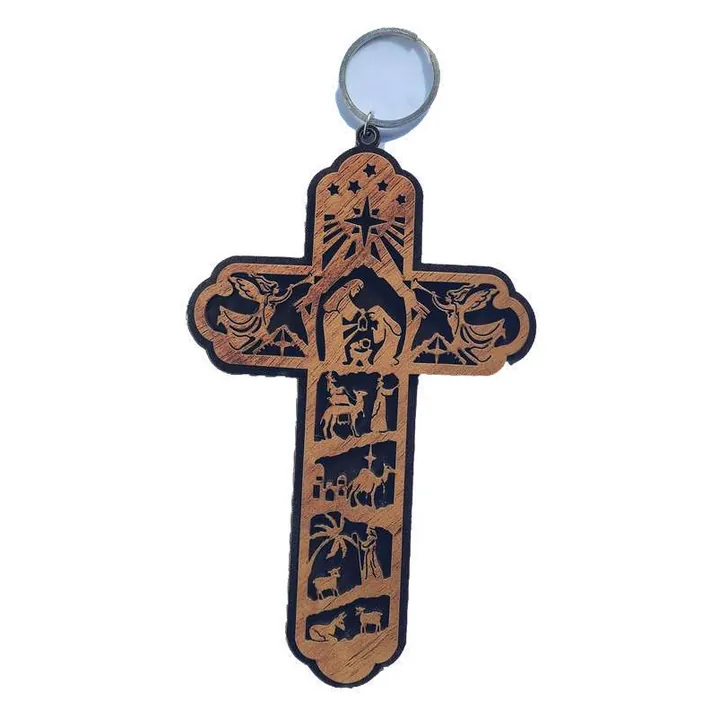Hanging cross with ring