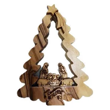 Christmas tree ornament with nativity