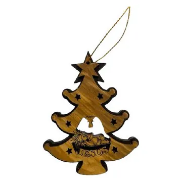 Christmas tree ornament, flat cut-out, small