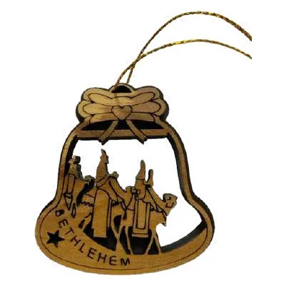 Bethlehem bell ornament, flat cut-out