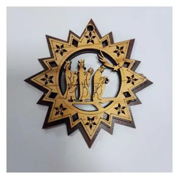 Star ornament with nativity