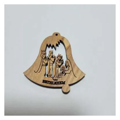 Bell mini ornament with Holy Family