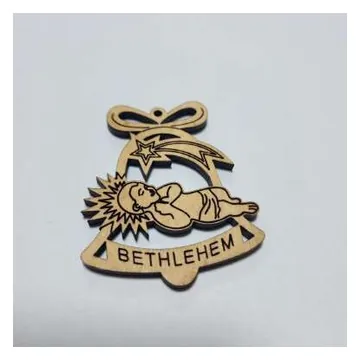 Bethlehem mini ornament with bow