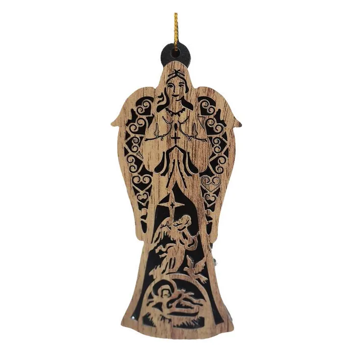 Lace-cut angel ornament
