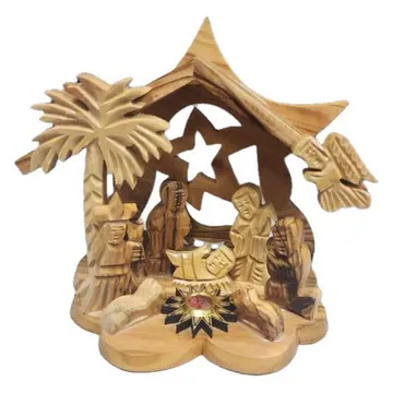 Nativity stable with star