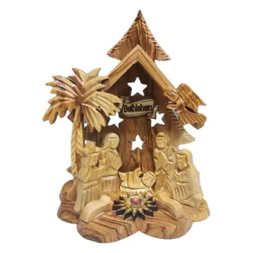 Nativity stable with star