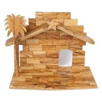Brick-style nativity stable