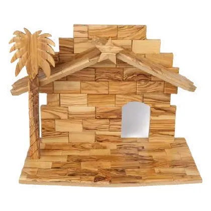 Brick-style nativity stable