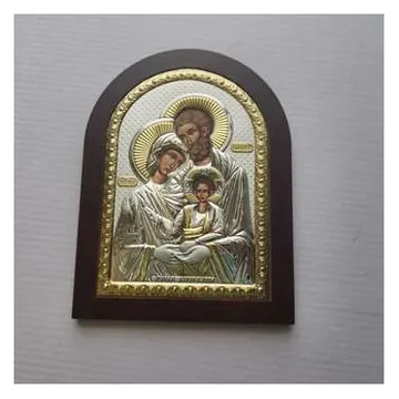 Silver icon of the Holy Family