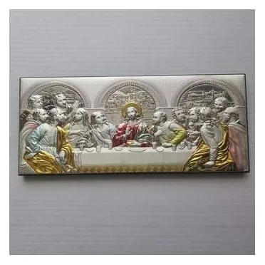 Silver icon of the Last Supper