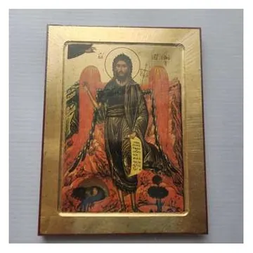 Gold-leaf icon of an archangel