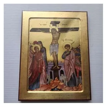 Gold-leaf icon of the Crucifixion