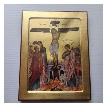 Gold-leaf icon of the Crucifixion