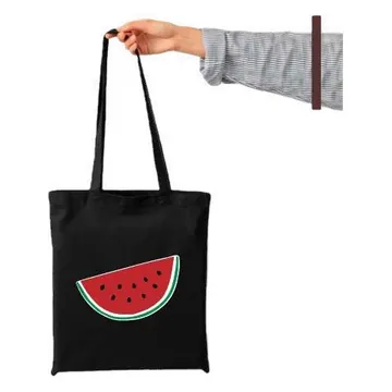 Watermelon tote bag, black