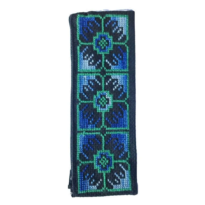 Embroidered long pouch (tatreez)