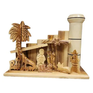 Wall Crib nativity with watchtower