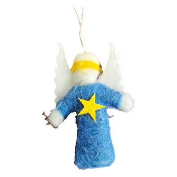 Felt angel with star