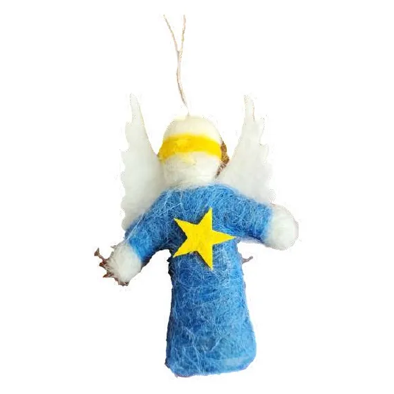 Felt angel with star