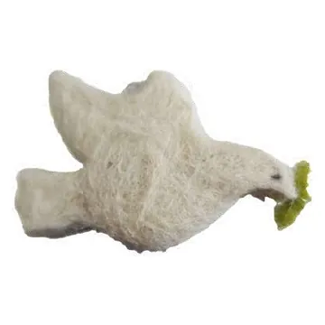 Felt peace dove with olive branch