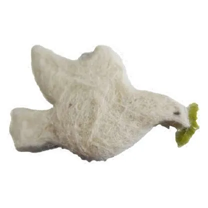 Felt peace dove with olive branch