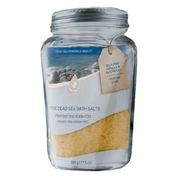 Dead Sea bath salts, Relaxing Vanilla & Patchouli