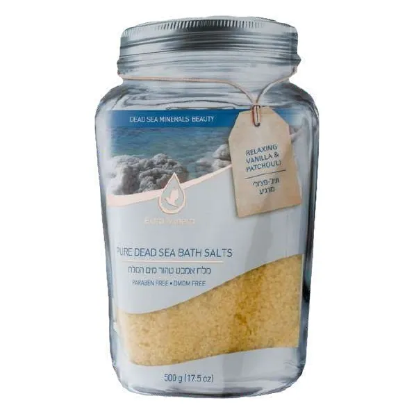 Dead Sea bath salts, Relaxing Vanilla & Patchouli