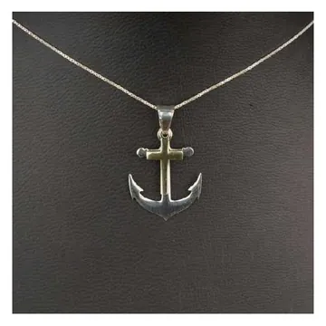 Anchor pendant, silver