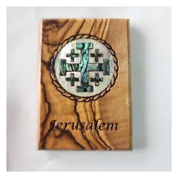 Jerusalem magnet with mother-of-pearl Jerusalem cross