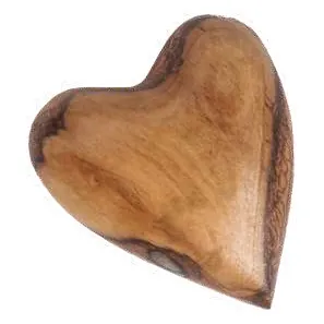 Olivewood heart