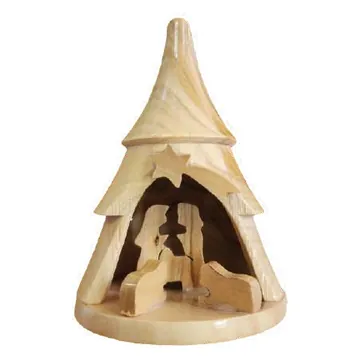 Christmas tree with nativity