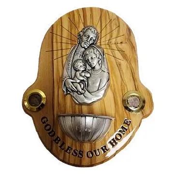 God Bless Our Home holy water font