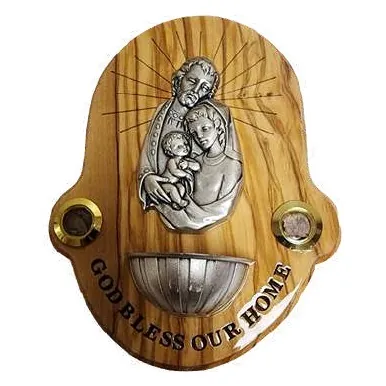 God Bless Our Home holy water font