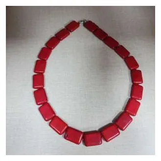 Red bead necklace