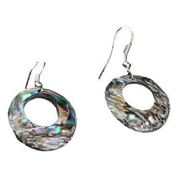 Shell hoop earrings