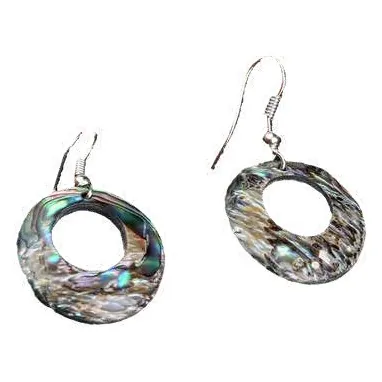 Shell hoop earrings