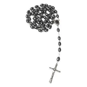 Grey bead rosary