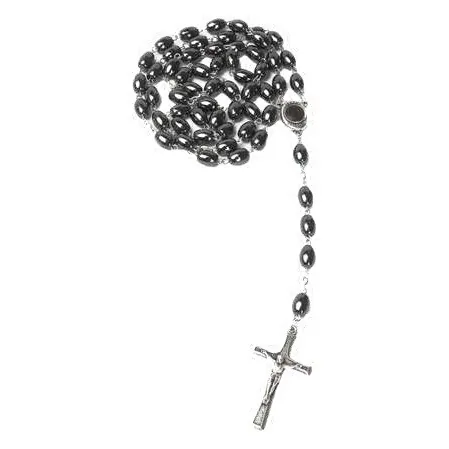 Grey bead rosary