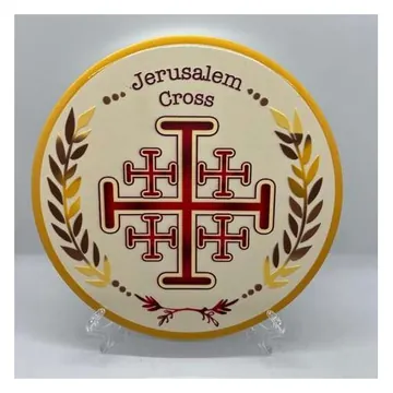 Jerusalem cross plate