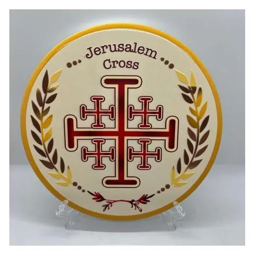Jerusalem cross plate